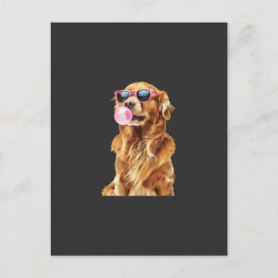 Cartão Postal Retriever Dourado