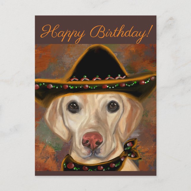 Cartão Postal Retriever Labrador    (Frente)
