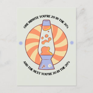 Cartão Postal Retro 70 engraçado