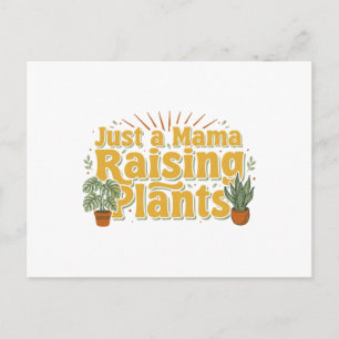 Cartão Postal Retro Apenas uma Mamãe Criando Plantas SVG