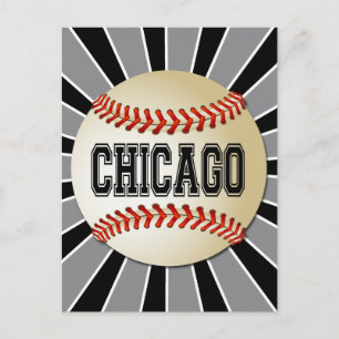 CARTÃO POSTAL RETRO CHICAGO BASEBALL