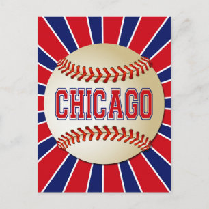 CARTÃO POSTAL RETRO CHICAGO BASEBALL