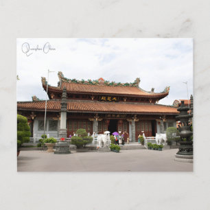 Cartão Postal Retro chinês de Quanzhou, cidade viagens vintage