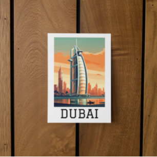 Cartão Postal Retro Classic Viagem Dubai UAE