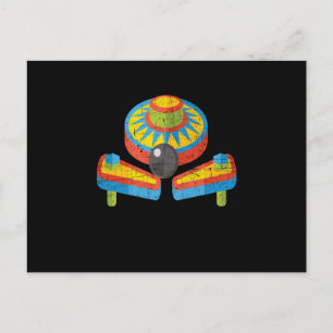 Cartão Postal Retro de Arcade de Pinball