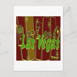 Cartão Postal Retro de Las Vegas
