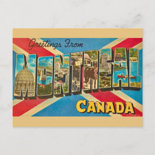 Cartão postal retrô de Montreal Canadá