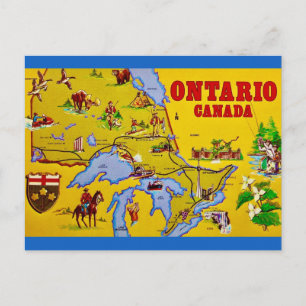 Cartão postal retrô de Ontário Canadá