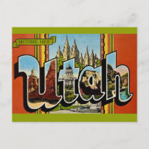 Cartão postal retrô de Utah