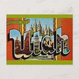 Cartão postal retrô de Utah