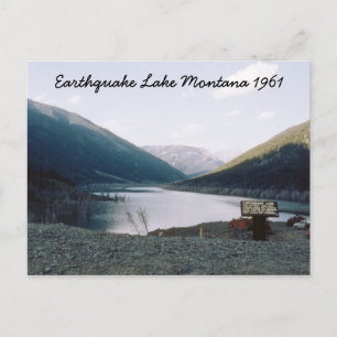 Cartão Postal Retro Earthquake Lake Montana 1961 Postard
