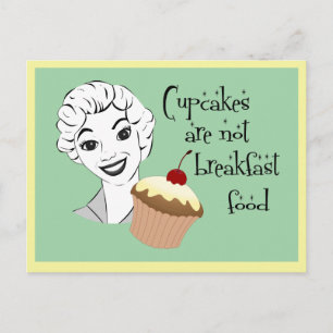 Cartão Postal Retro Engraçado Mãe Dizendo Cartão-Postal