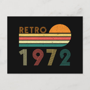 Cartão Postal Retro Feito Em 1972, Aniversário De 50 Anos