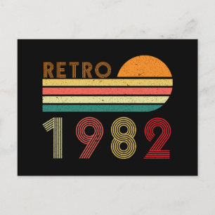 Cartão Postal Retro Feito Em 1982, Aniversário De 40 Anos
