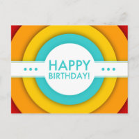 retro feliz aniversário