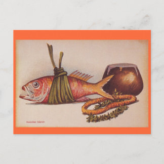 Cartão Postal Retro Havaiano Luau