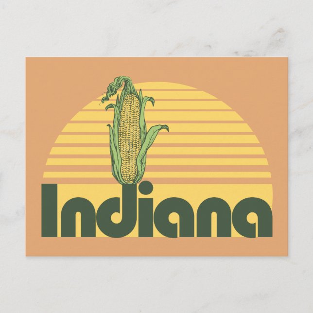 Cartão Postal Retro Indiana (Frente)