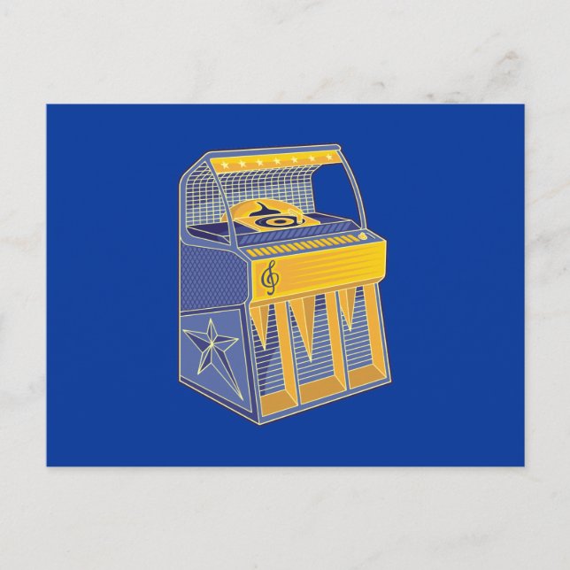 Cartão Postal Retro Jukebox (Frente)