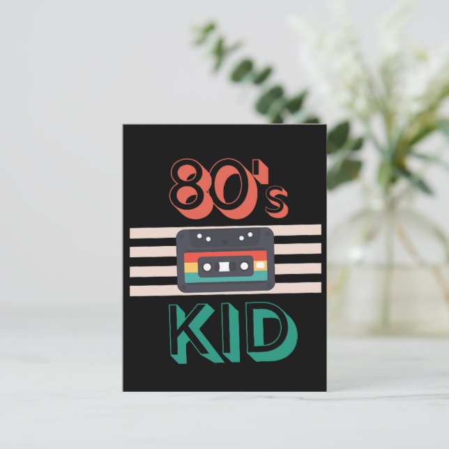 CARTÃO POSTAL RETRO KID - LOVERS DE CASSETTE (Em pé/Frente)