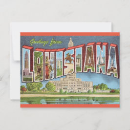 Cartão Postal Retro Louisiana
