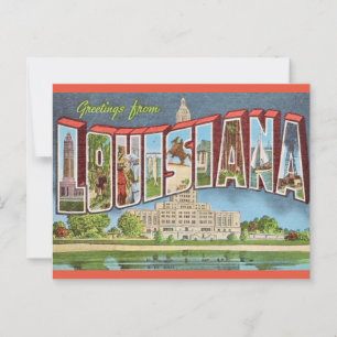 Cartão Postal Retro Louisiana