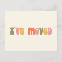 Retro Minimalista Groovy, Mostrei Novo Endereço Do