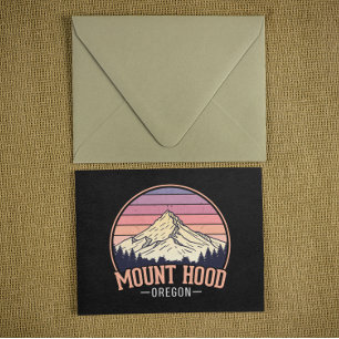Cartão Postal Retro Monte Hood Oregon – Natureza e Aventura