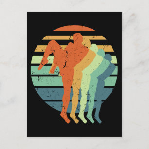 Cartão Postal Retro Muay Thai Boxing Sports Kickboxing Boxer Fan