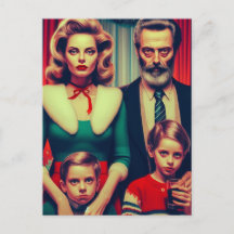 Retro Natal - Retrato da Família Assustadora