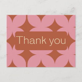 Cartão Postal Retro Orçamento Cor-de-rosa e Casamento Vermelho O