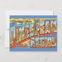 Retro Pikes Peak Colorado 