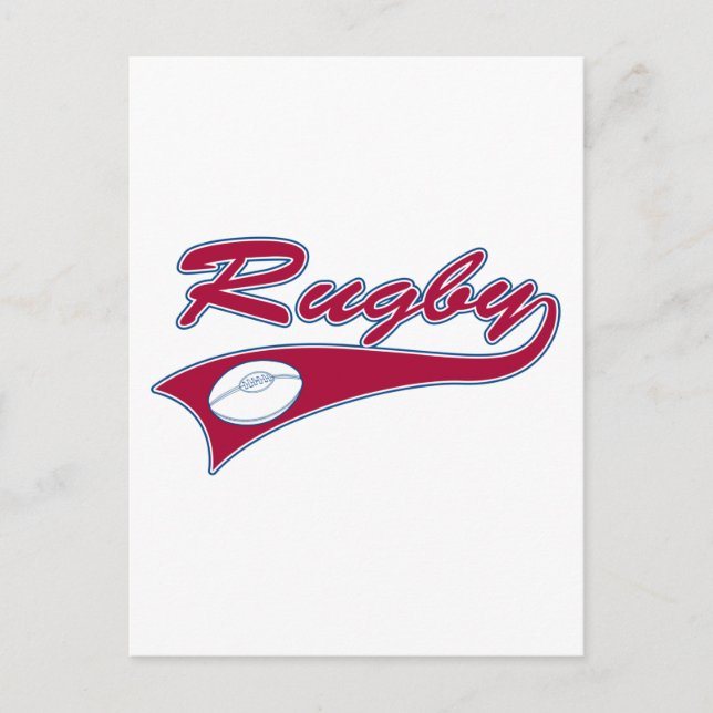 Cartão Postal Retro Rugby (Frente)