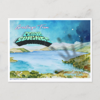 Cartão Postal Retro “Saudações De Cedar Springs” 2