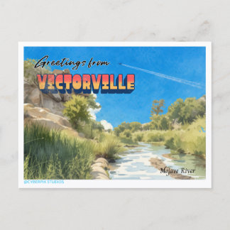 Cartão Postal Retro “Saudações de Victorville “