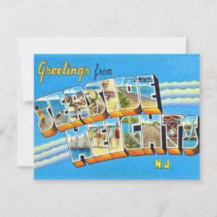 Cartão postal retro Seaside Heights NJ