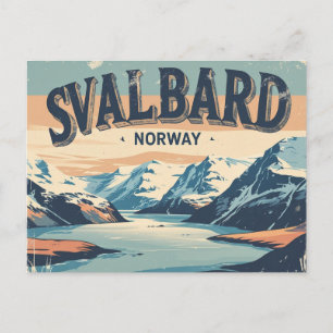 Cartão Postal Retro Svalbard