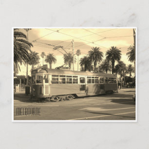 Cartão Postal retro tram melbourne