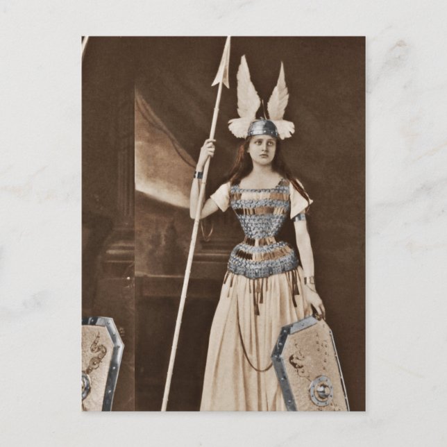 Cartão Postal Retro Valkyrie Girls (Frente)