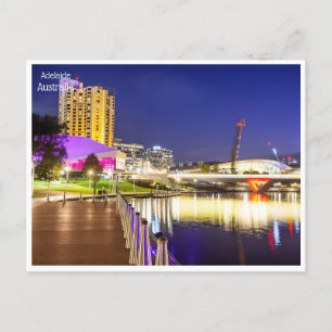 Cartão Postal Retro viagens vintage Adelaide Austrália Australie