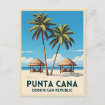 Retro Viagens vintage Punta Cana República Dominic