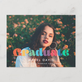 Cartão Postal Retro vintage 70s Graduação de fotos 2025