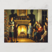 Retro Vintage Assombrado Horror de Natal