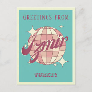 Cartão Postal Retro Vintage de Esmirna Turquia