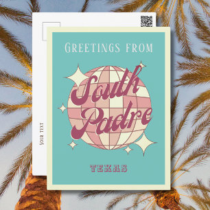 Cartão postal Retro Vintage na ilha do Padre Sul