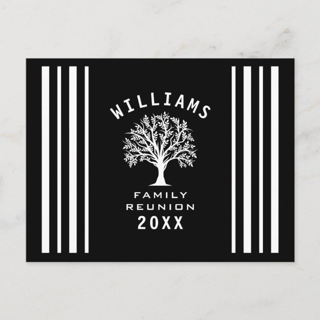 Cartão Postal Reunião da Família Legal de Árvores de férias de v (Frente)