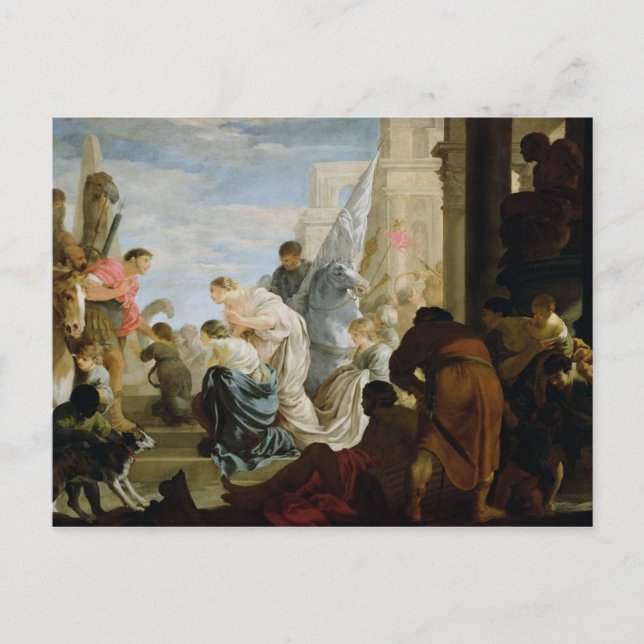 Cartão Postal Reunião de Anthony e Cleópatra, c.1645 (Frente)