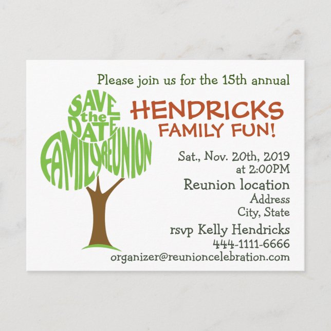 Cartão Postal Reunião de família (Frente)