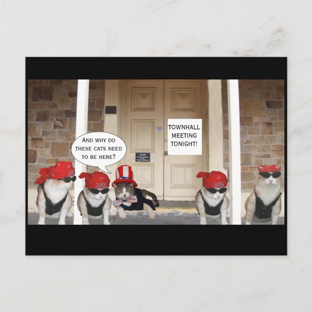 CARTÃO POSTAL REUNIÃO DE TOWNHALL (Frente)
