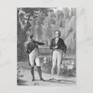 Cartão Postal Reunião entre Napoleão I e Benjamin