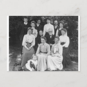 Cartão Postal reunião familiar